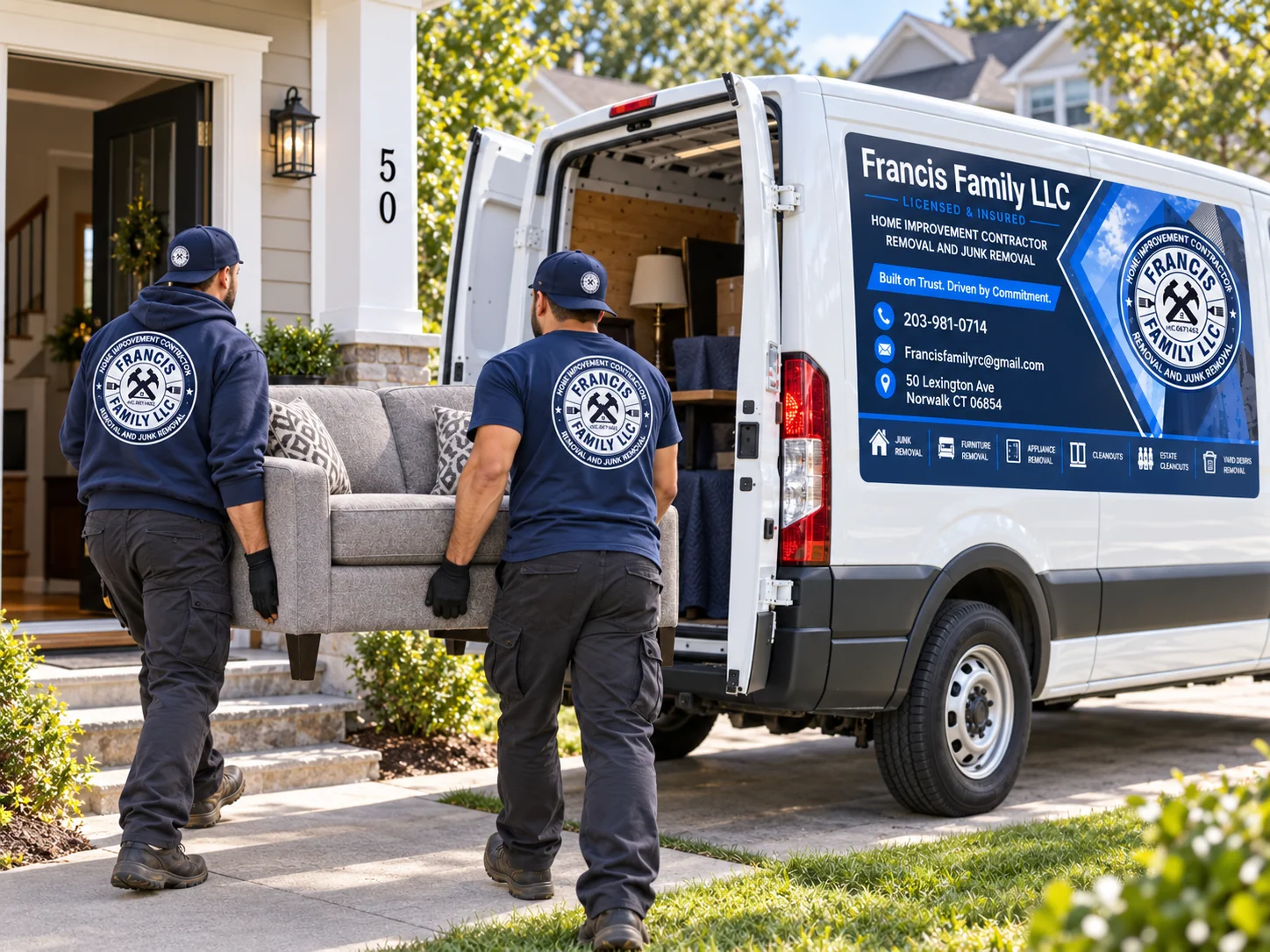 Service illustration: Furniture removal from the home