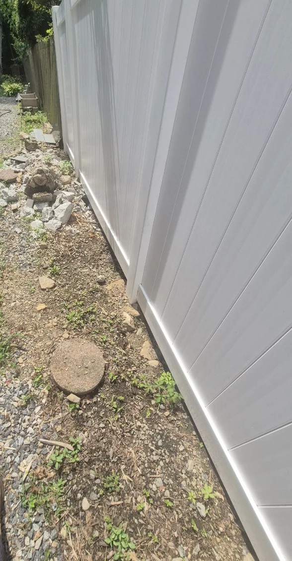 Fence replacement — after